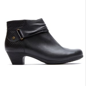 Rockport Black Leather Ankle Boots NWT